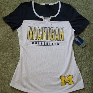 Michigan Wolverines Sporty Mesh Jersey T-Shirt